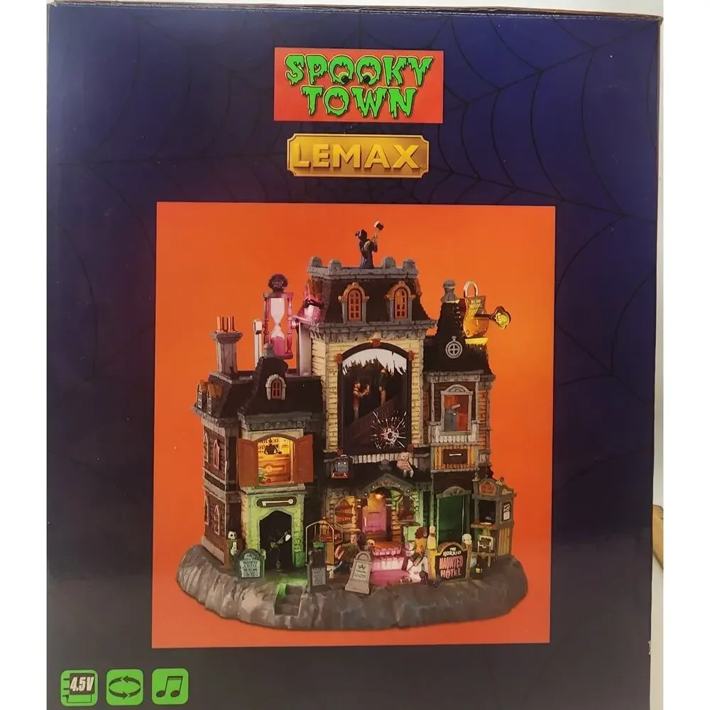 2021 Lemax Spooky Town The Horrid Haunted Hotel #15725 Used VG Halloween Village